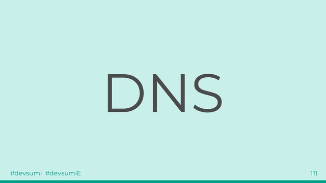 #devsumi #devsumiE 111
DNS
