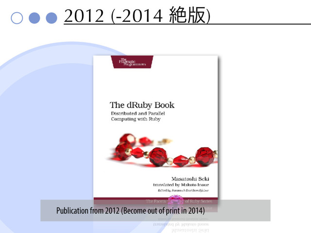 2012 (-2014 ઈ൛)
Publication from 2012 (Become out of print in 2014)
