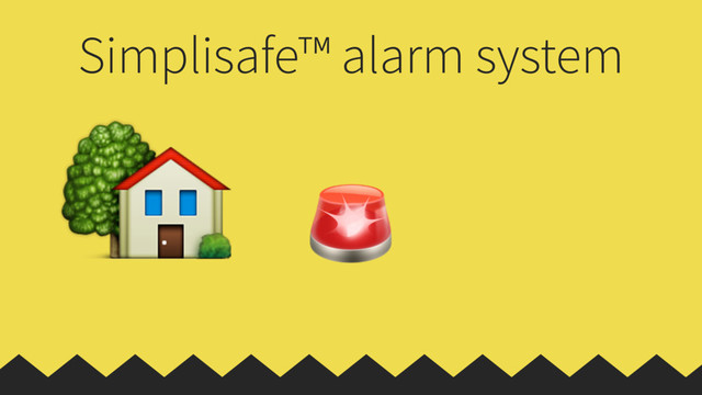 Simplisafe™ alarm system


