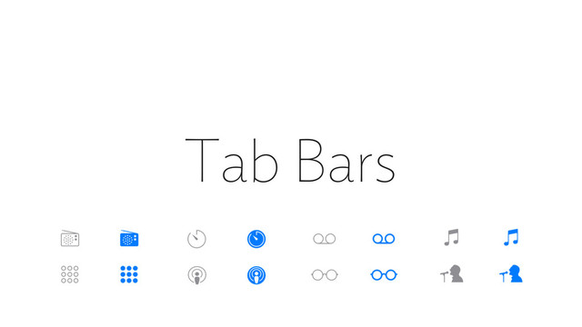 Tab Bars
