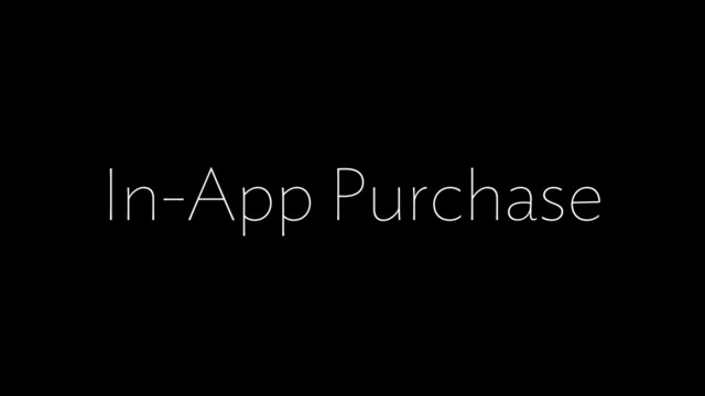 In-App Purchase
