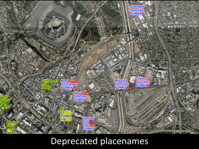 Deprecated	  placenames	  
