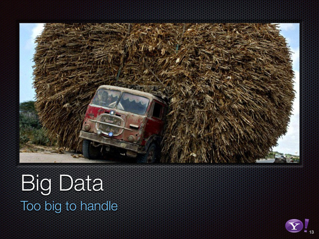 Big Data
Too big to handle
13
RGB color version - for online/web use
3D Y-Bang Logo
