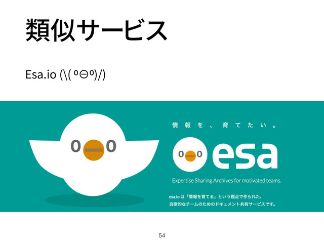 類似サービス
Esa.io (\( ⁰⊖⁰)/)
54
