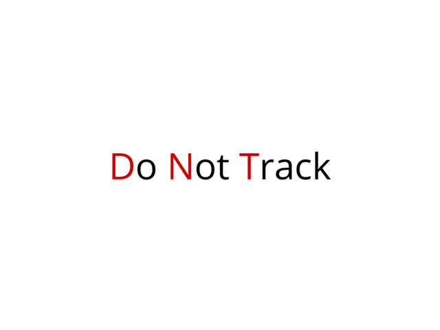 Do Not Track
