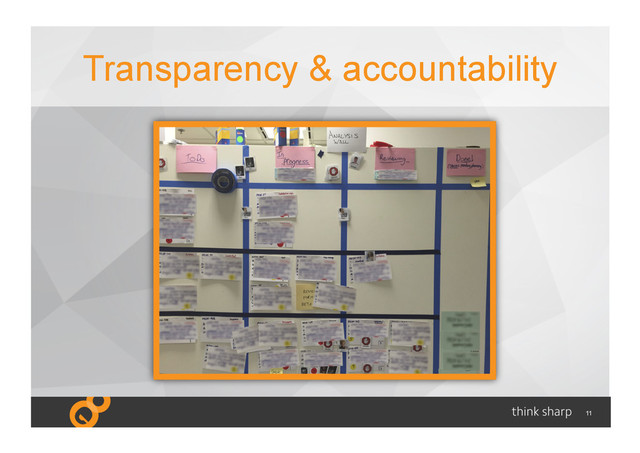 11
Transparency & accountability
