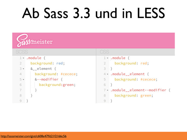http://sassmeister.com/gist/c608e47ffd21f2166c56
Ab Sass 3.3 und in LESS
