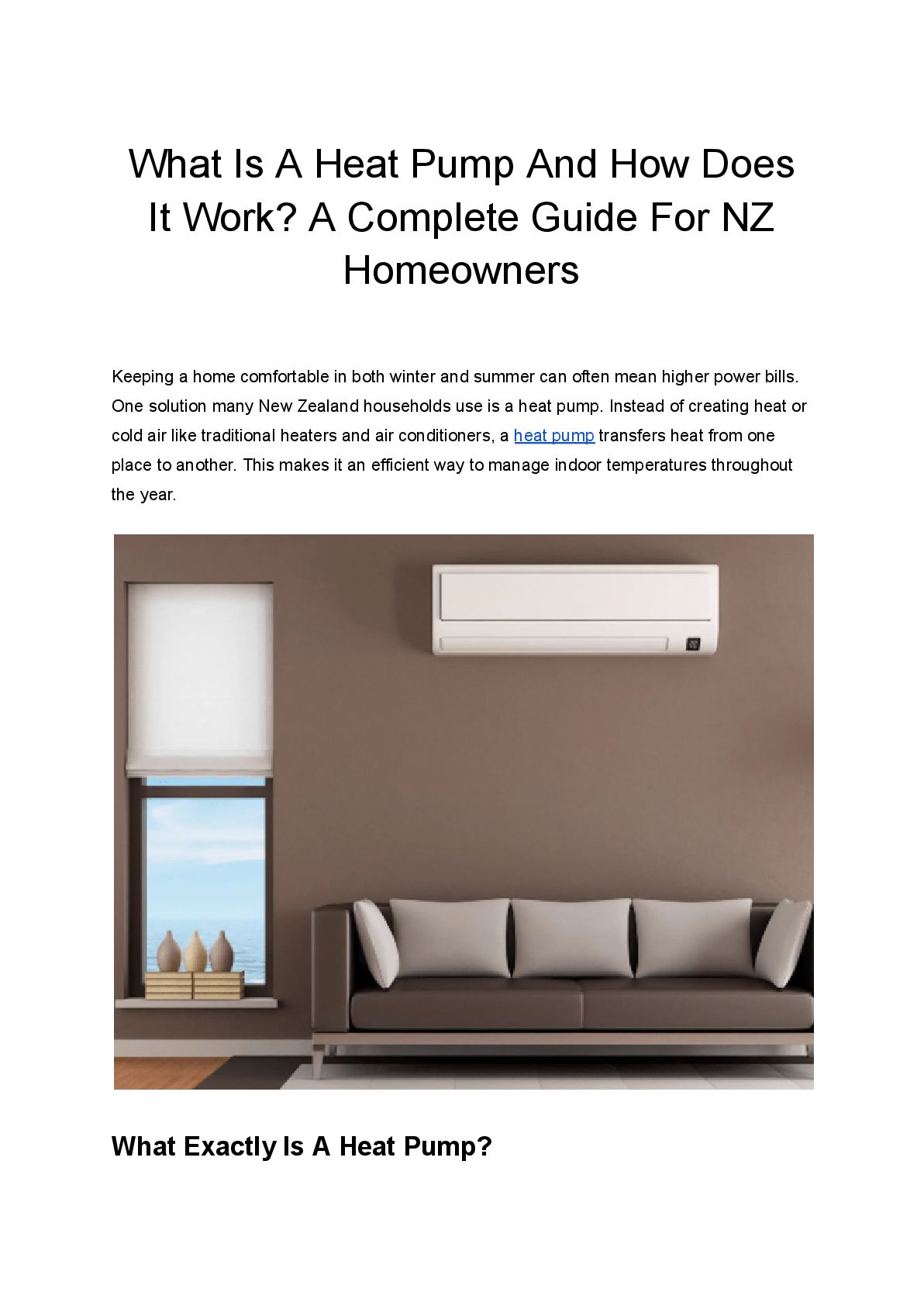 What Is A Heat Pump And How Does It Work? A Complete Guide For NZ ...