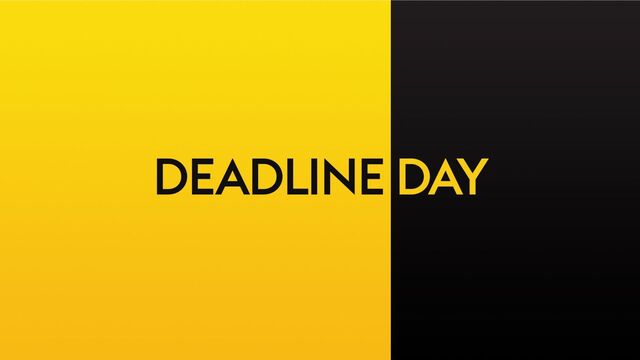 Brought to you by Chris Ridley @C_J_Ridley
Deadline Day
