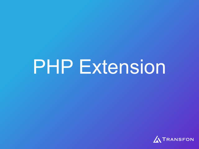 PHP Extension
