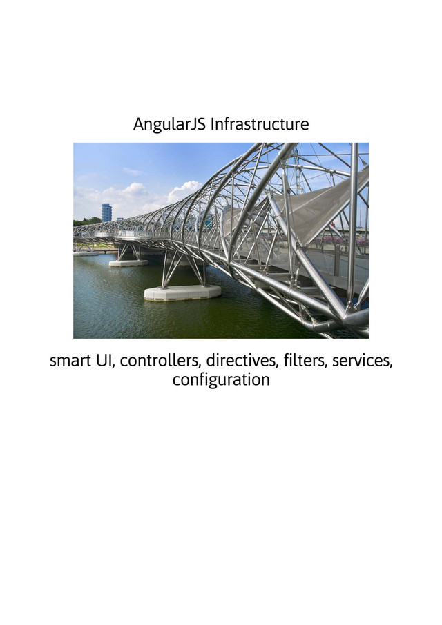 AngularJS Infrastructure
smart UI, controllers, directives, filters, services,
configuration
