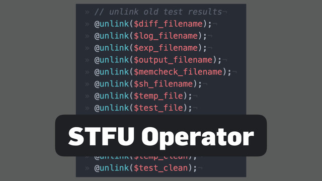 STFU Operator
