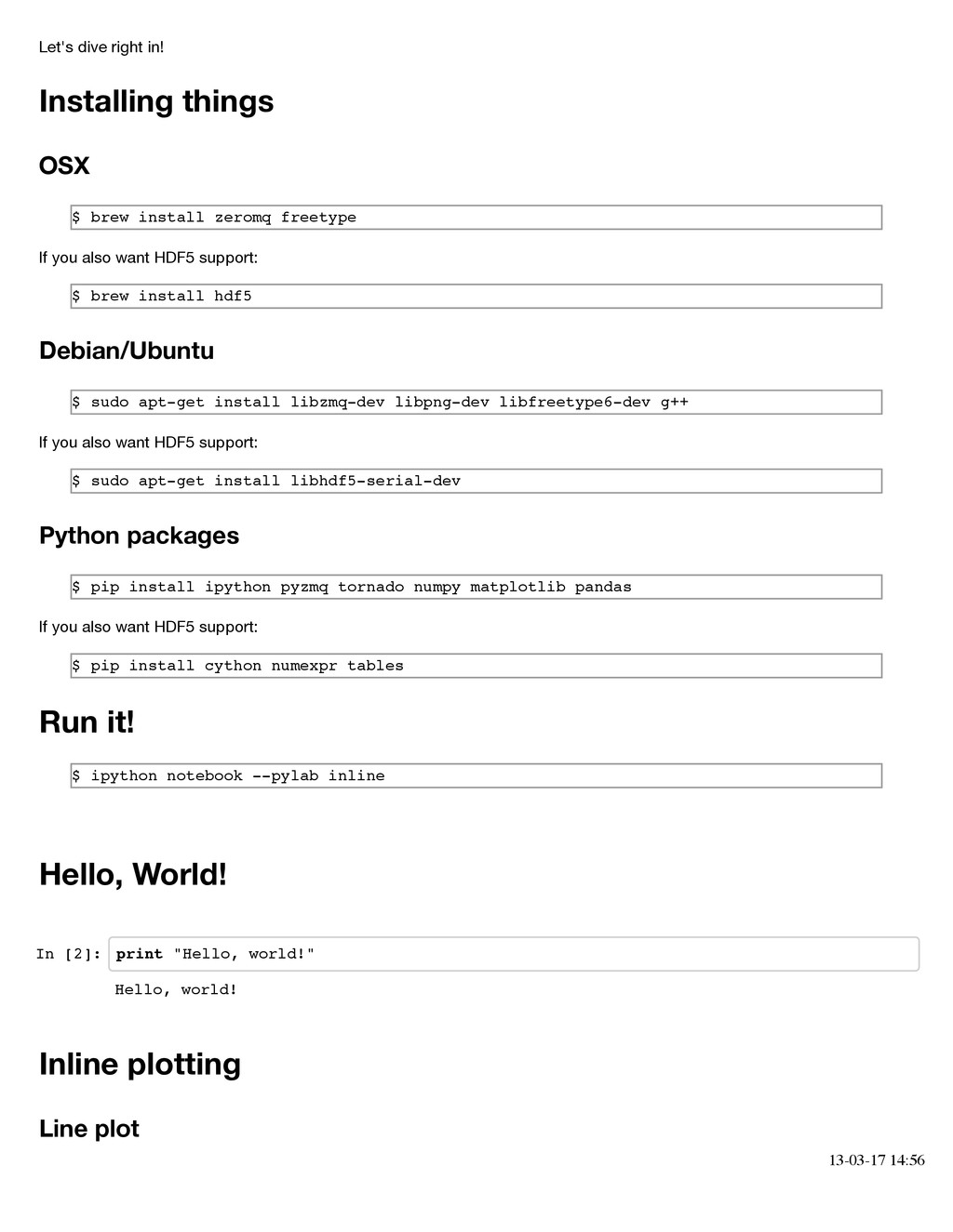 brew install ipython