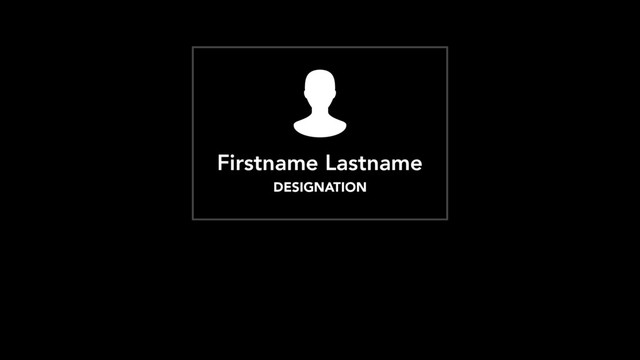 Firstname Lastname
DESIGNATION
