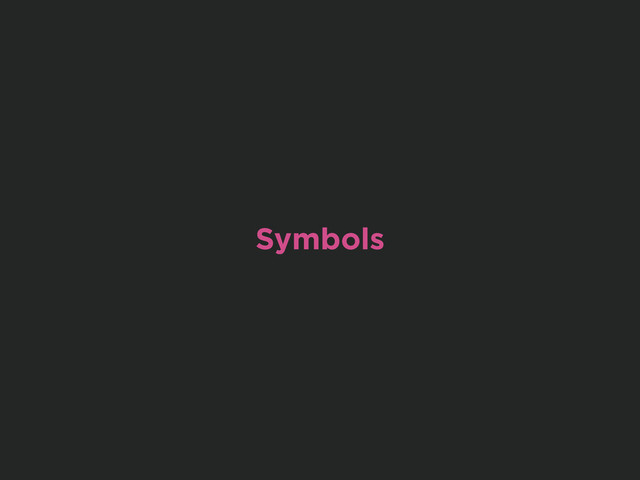 Symbols
