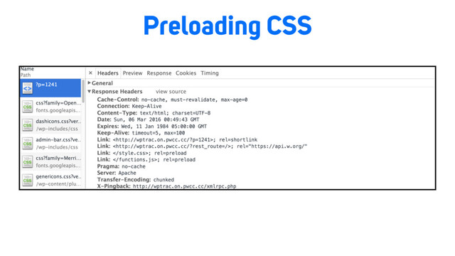 Preloading CSS
