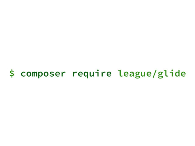 $ composer require league/glide
