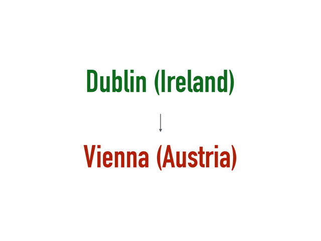 Dublin (Ireland)
!
Vienna (Austria)
