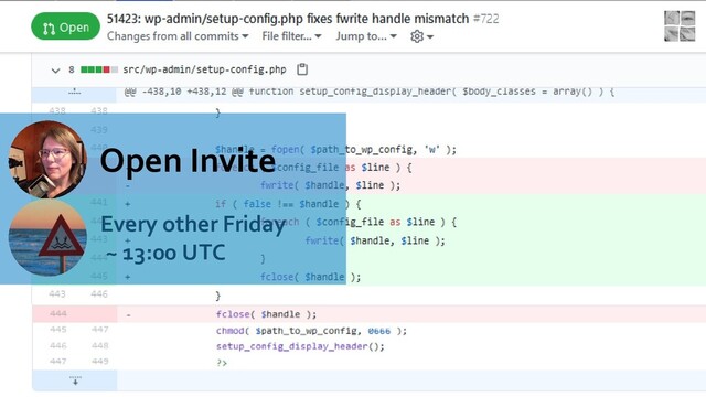 Open Invite
Every other Friday
~ 13:00 UTC
