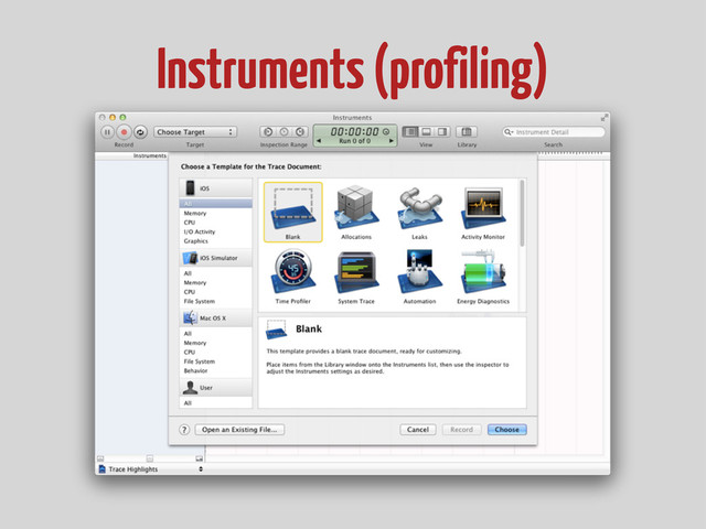 Instruments (profiling)
