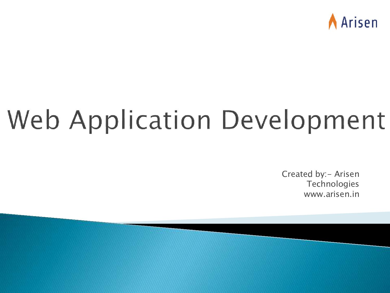 Web Application development - Speaker Deck