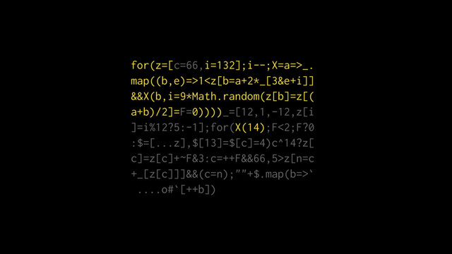 for(z=[c=66,i=132];i--;X=a=>_.
map((b,e)=>1z[n=c
+_[z[c]]]&&(c=n);""+$.map(b=>`
....o#`[++b])
