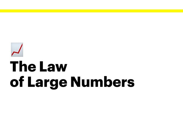 
The Law
of Large Numbers
