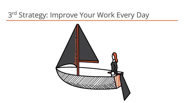 3rd Strategy: Improve Your Work Every Day
