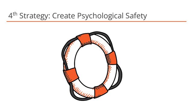4th Strategy: Create Psychological Safety
