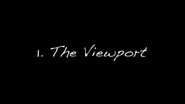 1. The Viewport
