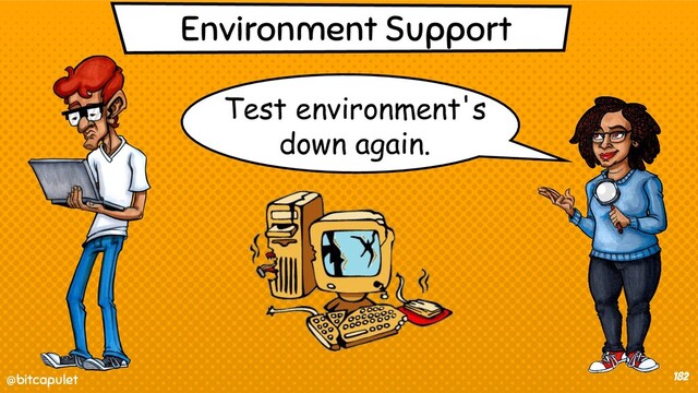 @bitcapulet
@bitcapulet 182
Environment Support
Test environment's
down again.
