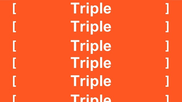 [ - - ]
Triple
[ - - ]
Triple
[ - - ]
Triple
[ - - ]
Triple
[ - - ]
Triple
