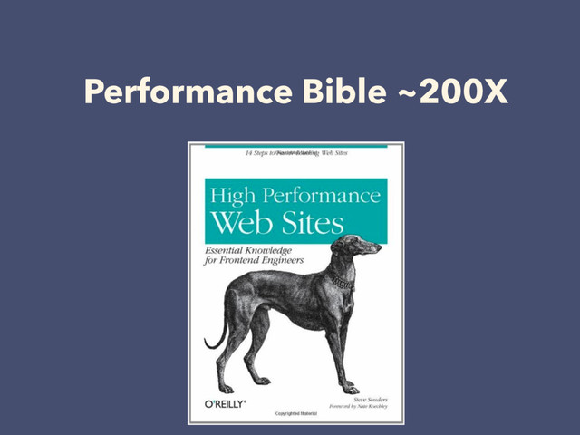 Performance Bible ~200X
