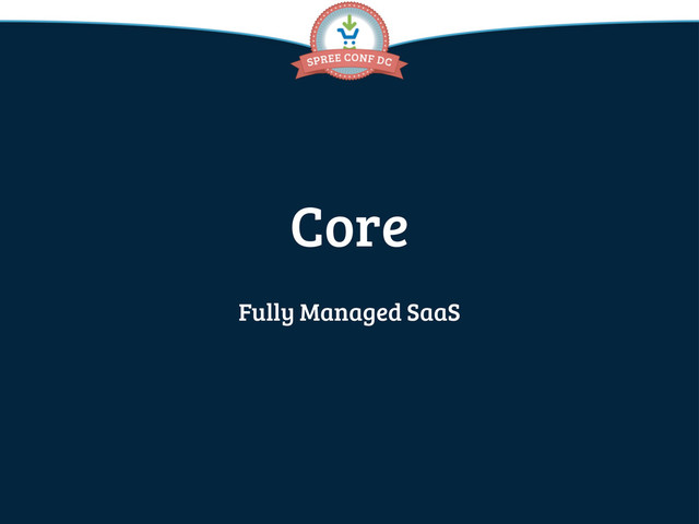 Core
Fully Managed SaaS
