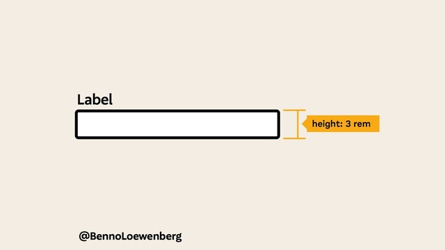 Label
height: 3 rem
@BennoLoewenberg

