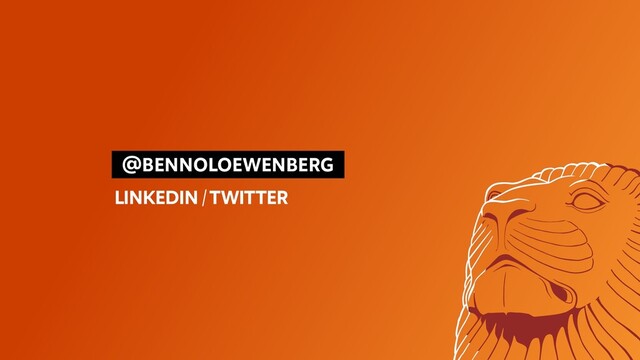   @BENNOLOEWENBERG 
 LINKEDIN / TWITTER
