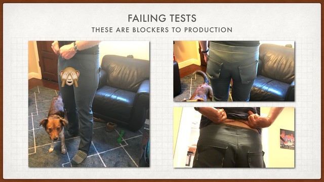 FAILING TESTS
THESE ARE BLOCKERS TO PRODUCTION

