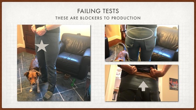 FAILING TESTS
THESE ARE BLOCKERS TO PRODUCTION

