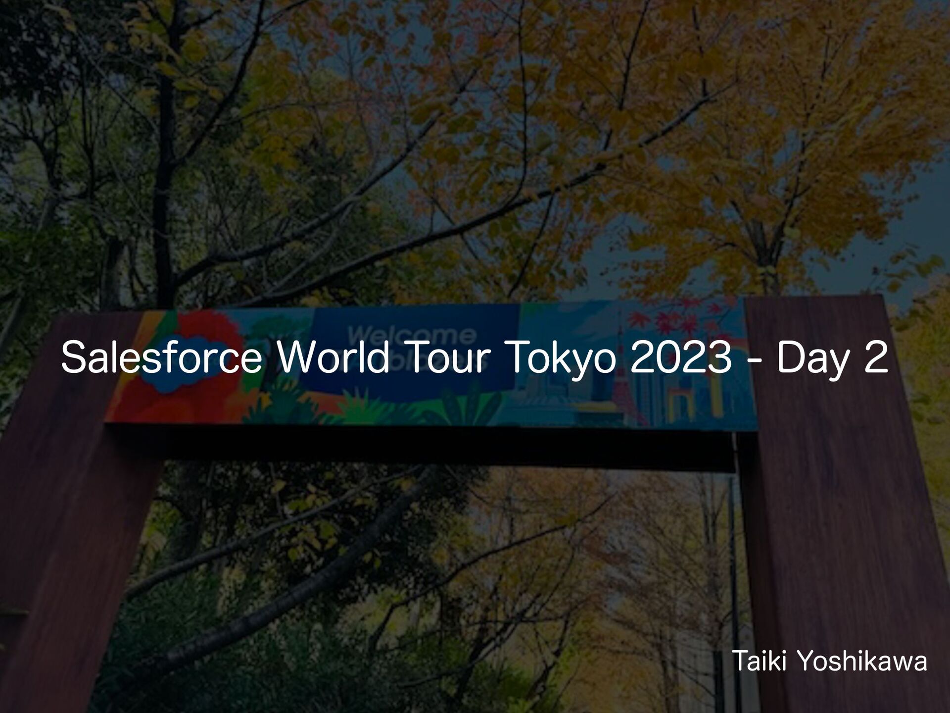 Salesforce World Tour Tokyo 2023 Day 2 Speaker Deck