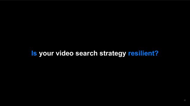 Is your video search strategy resilient?
4
