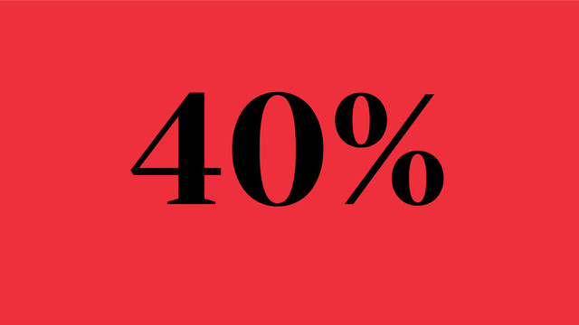 40%
