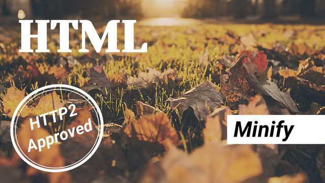 HTML
Minify
HTTP2
Approved
