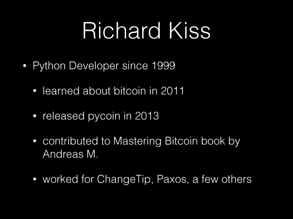 Bitcoin and pycoin - Speaker Deck