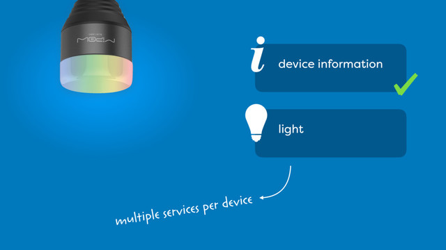 §
i device information
light
multiple services per device

