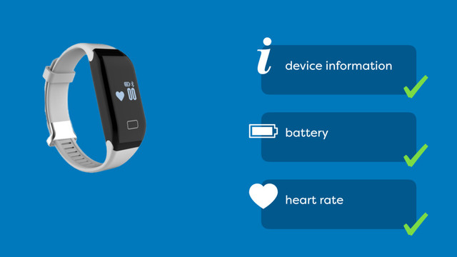 i device information
battery
heart rate
