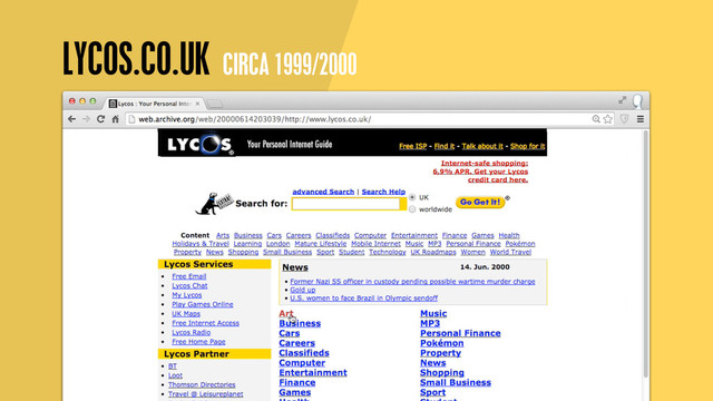 LYCOS.CO.UK CIRCA 1999/2000
