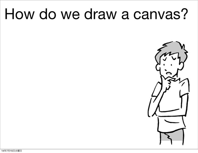 How do we draw a canvas?
14೥7݄15೔Ր༵೔
