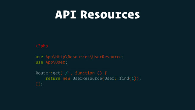 API Resources

