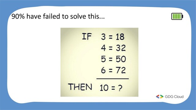 90% have failed to solve this...
