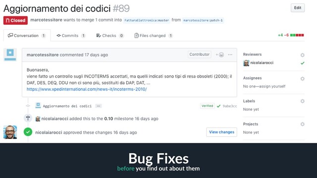 13
Bug Fixes
before you find out about them
